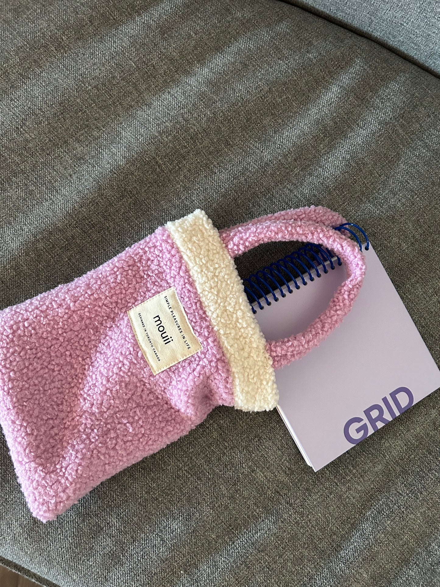 Fluffy mini tote bag
